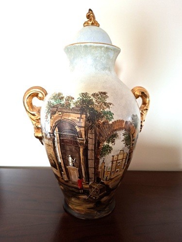 Potiche ceramica policroma - in,