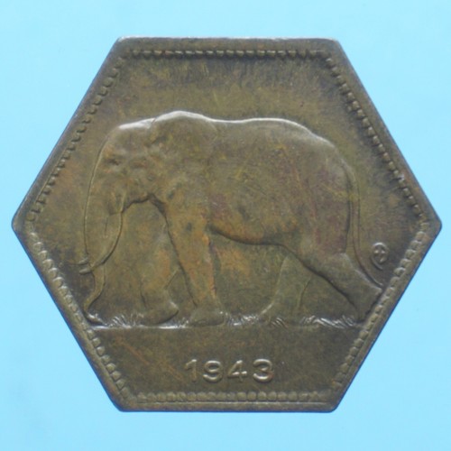Congo belga franchi - congo, 1943