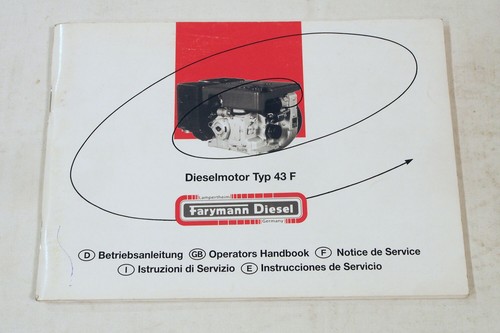 Farymann 43f motore - motore, diesel