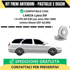 KIT FRENI ANTERIORI (Pastiglie e Dischi) per LANCIA Lybra SW 1.9 JTD 85 kw an...