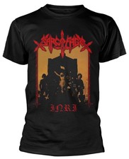 T-Shirt Sarcofago I.N.R.I Cover Nera NUOVA UFFICIALE