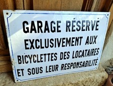 Grande plaque émaillée