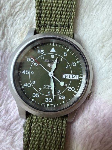 Seiko military snk805k2 verde - seiko,