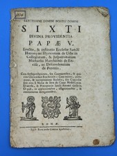 Antico Documento Storico Roma 1700 Divina Provvidenza Latino Arte Sacra Chiesa