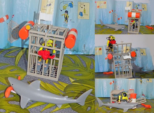 Playmobil gabbia con sub - sub, per