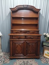 Credenza Piattaia In Massello Epoca 900