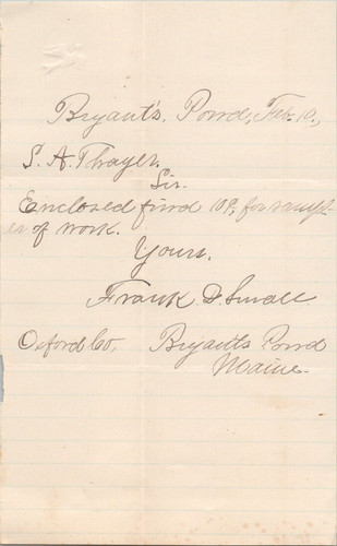 Lettera manoscritta frank - lettera,