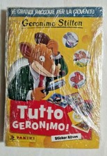 ALBUM TUTTO GERONIMO STILTON + SET COMPLETO FIGURINE STICKER EX SIGILLATO PANINI