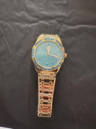 Orologio uomo gemma blu placca - blu,