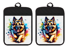 Pastore tedesco GSD cane cucciolo cucina porta pentole forno guanto biancheria asciugamano DZ448DPH