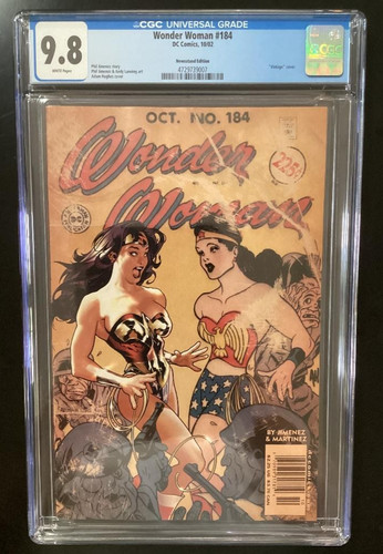 Wonder woman 184 cgc - wonder, 9,8