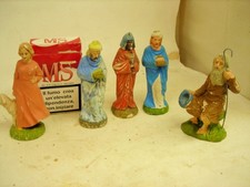 PRESEPIO 5 STATUINE NARDI gesso cartapest terracotta