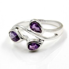 Anello ametista naturale