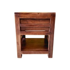 Comodino etnico in legno teak