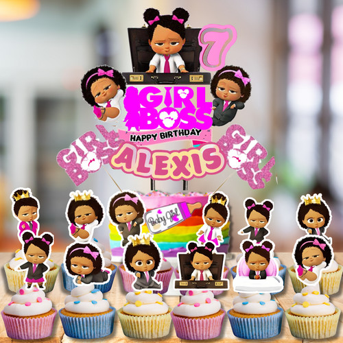 Cake topper nero bambina - , baby