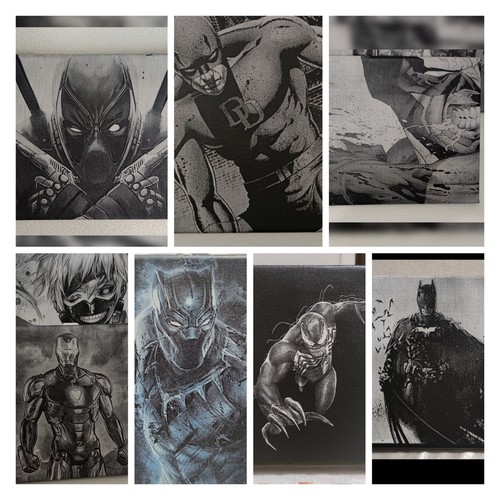 Quadro tela marvel - in, dc