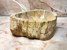 Lavabo da Appoggio in Legno Fossilizzato 45x40 – per Bagno rustico o moderno