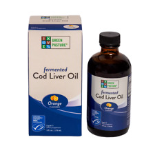 Olio di fegato di merluzzo liquido fermentato di Green Pasture arancia, 176 ml