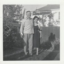 B4 - Foto Photo Fotografia Anni 50 - Coppia Uomo Donna Sigaretta