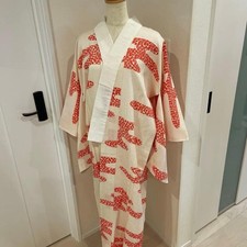 Indumento intimo giapponese Nagajun Taisho Showa retrò antico Michiyuki Haori