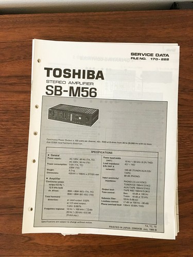 Toshiba m56 amplificatore - toshiba,