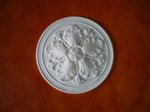 Rosoni gesso bianco - bianco, per