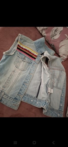 Gilet jeans colorato donna - ,colorato,