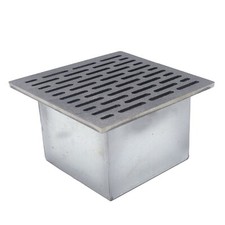 Griglia in ghisa 25x25 cm per camino con cassetto raccogli cenere h 14 cm 