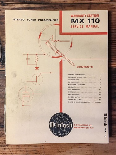 Mcintosh 110 - mcintosh, mx-110