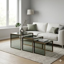 Tavolini nido vintage ottone - vintage,