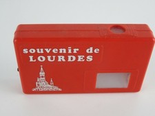 visore per fotografie vedute diapositive SOUVENIR DE LOURDES forma macchina foto