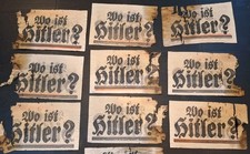 Lotto 9 volantini da scavo us ww2 relic propaganda wk2 wwii