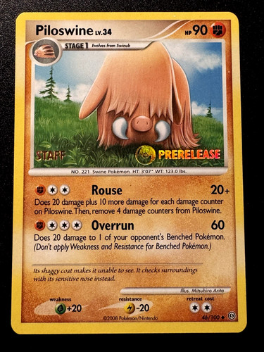 Carta pokemon staff prerelease - carta,