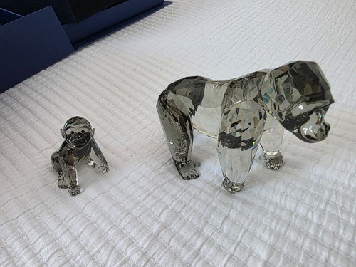 Swarovski crystal gorilla - crystal,