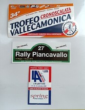 L12 7 ADESIVI STICKERS RALLY SALITA CORSE AUTODROMO  KART ABETIVARESE 1000MIGLIA