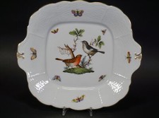 Herend Hungary 431 Rothschild porcellana piatto da portata piatto sandwich uccellini ecc.