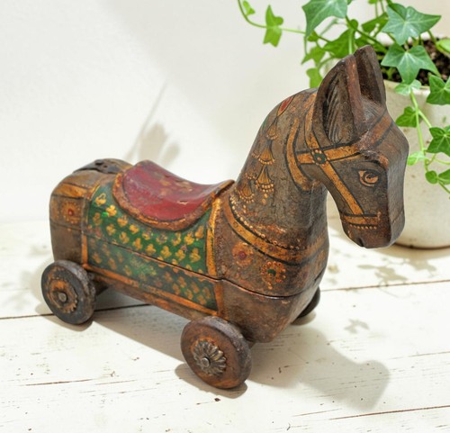 Cavallo vintage legno - cavallo, in