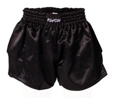 PANTALONCINO MUAY THAI BOXE NERO SENZA RICAMO SHORTS ARTE MARZIALE THAILANDESE