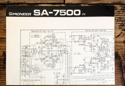 Pioneer 7500 amplificatore - sa-7500,