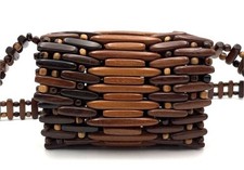 Borsa vintage legno esotico