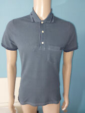 MAGLIA POLO UOMO MANICA CORTA COLOR BLU AVIO ARMANI JEANS 100% COTONE TAGLIA M