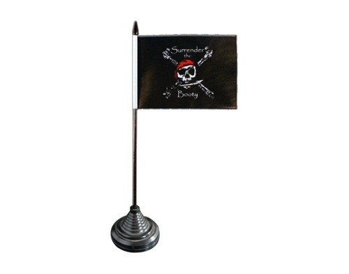 Tischflagge pirat surrender - tischflagge,