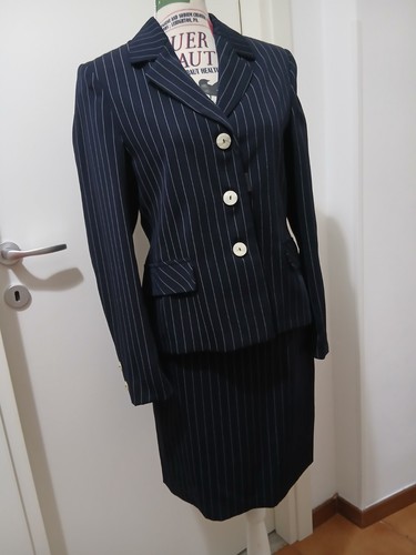 Completo donna gessato blu - blu, 98%