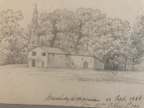 Disegno matita carta - disegno, paesaggio