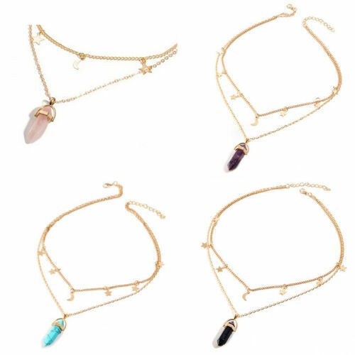 Collana strato girocollo luna - collana,