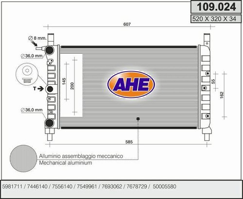 Radiatore fiat uno - radiatore,