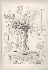 Filippo de Pisis -Fiori - Litografia