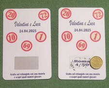 Pezzi segnaposto gratta e - 20,