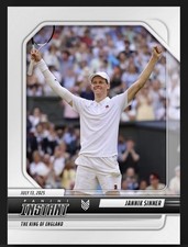 🥎 2025 PANINI INSTANT 🥕 JANNIK SINNER WIMBLEDON WINNER JS-6 🏆