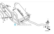 PROTEZIONE MARMITTA PLASTICA ORIGINALE HONDA SH 125 SH 150 2013 2014 2015 2016